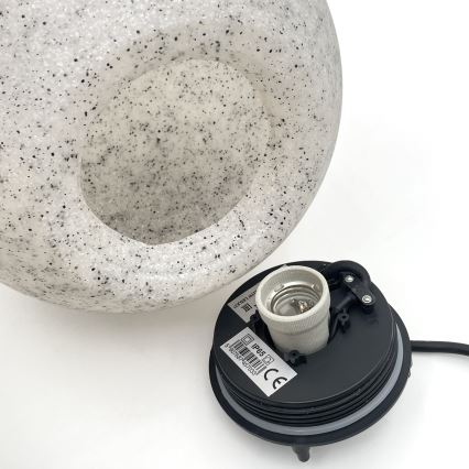 Luminaria decorativa de exterior LUMISTONE 1xE27/15W/230V IP65, diámetro 25 cm