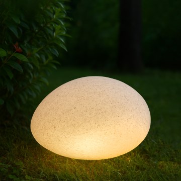 Luminaria decorativa de exterior LUMISTONE, 1xE27/15W/230V, IP65, diámetro 31,8 cm