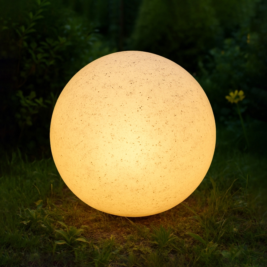 Luminaria decorativa para exterior LUMISTONE, 1xE27/15W/230V, IP65, Ø 28 cm