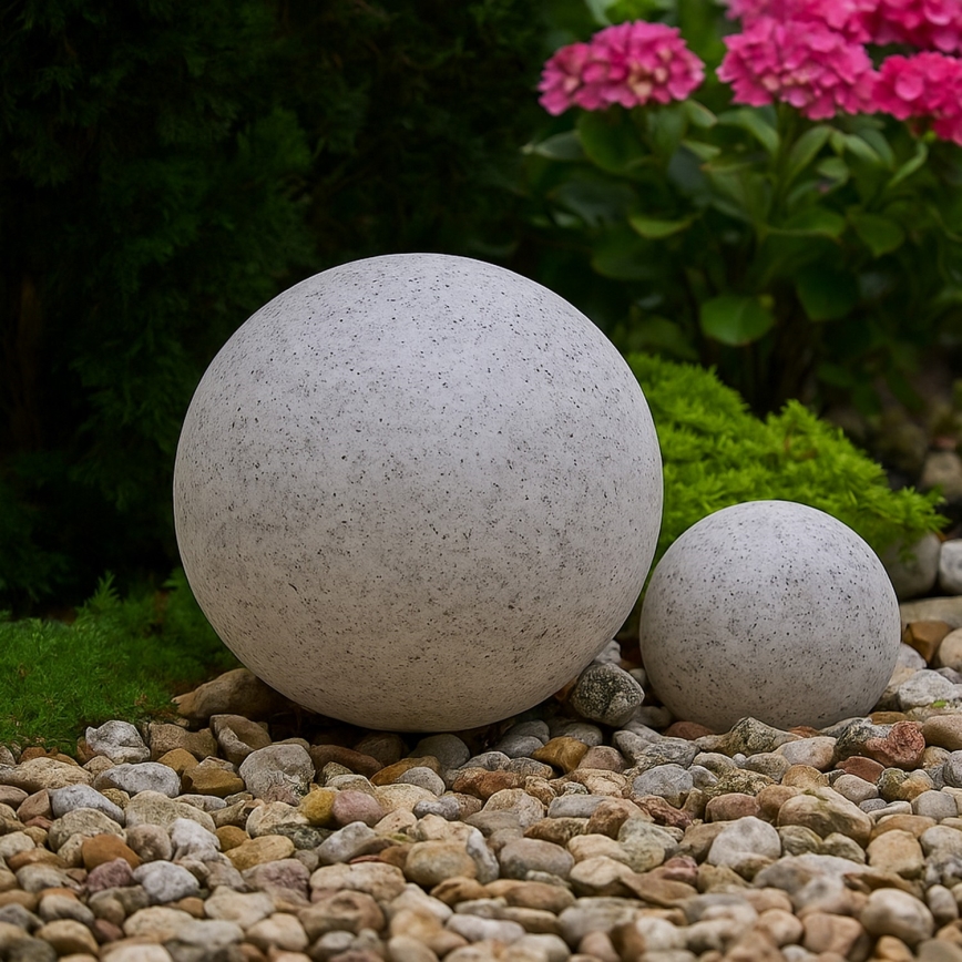 Luminaria decorativa para exterior LUMISTONE, 1xE27/15W/230V, IP65, Ø 28 cm