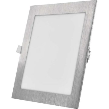 Luminaria empotrable de techo LED NEXXO LED/18W/230V 3000/3500/4000K plateada 22,5x22,5 cm