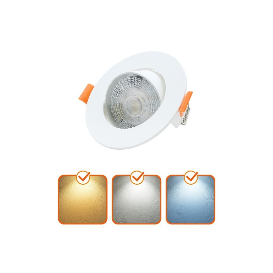 Luminaria empotrable LED BRINO 3/5/7W 230V 3000/4000/6500K blanco