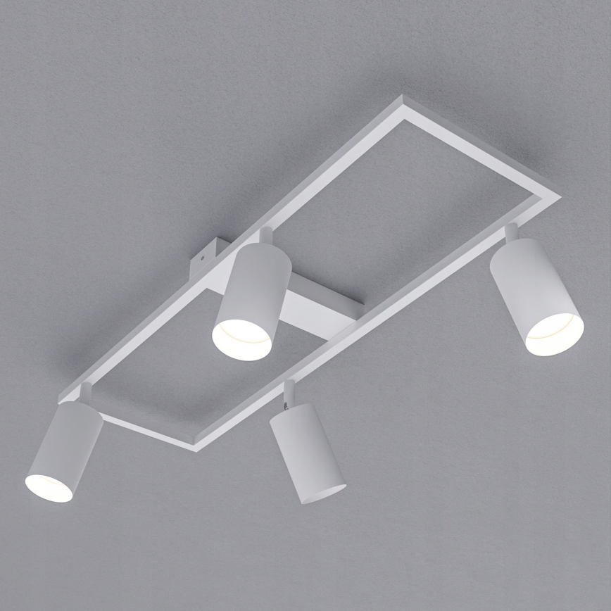 Luminaria empotrable orientable 4xGU10/30W/230V blanca