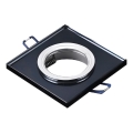 Luminaria empotrada 1xGU10/MR16/10W/230V 9x9 cm negra