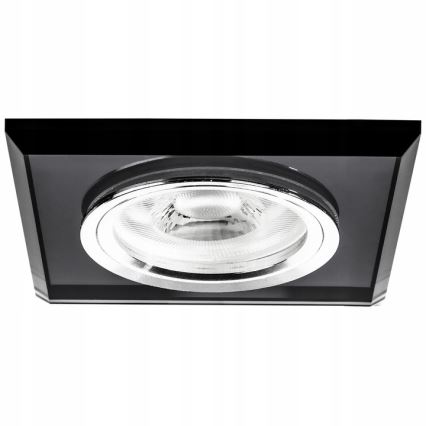 Luminaria empotrada 1xGU10/MR16/10W/230V 9x9 cm negra