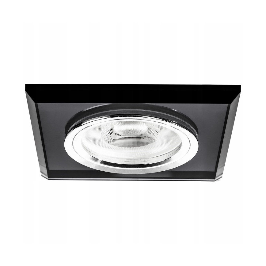 Luminaria empotrada 1xGU10/MR16/10W/230V 9x9 cm negra