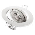 Luminaria empotrada 1xGU10/MR16/10W/230V Ø 9 cm blanca