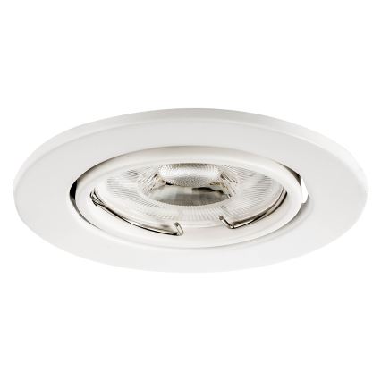 Luminaria empotrada 1xGU10/MR16/10W/230V Ø 9 cm blanca