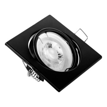 Luminaria empotrada de techo 1xGU10/MR16/10W/230V 9x9 cm negro