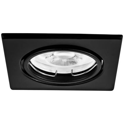 Luminaria empotrada de techo 1xGU10/MR16/10W/230V 9x9 cm negro
