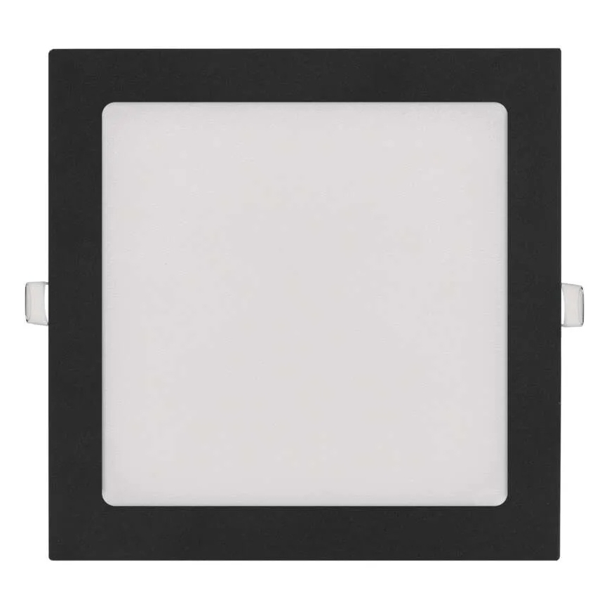 Luminaria empotrada LED NEXXO LED/18W/230V 3000/3500/4000K negra 22,5 x 22,5 cm