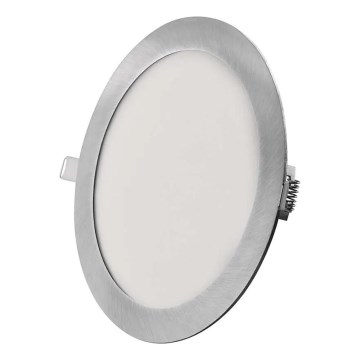Luminaria empotrada LED NEXXO LED/18W/230V 3000/3500/4000K plateada, Ø 22,5 cm