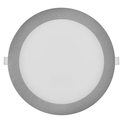 Luminaria empotrada LED NEXXO LED/18W/230V 3000/3500/4000K plateada, Ø 22,5 cm