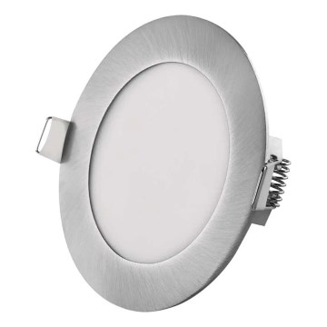 Luminaria empotrada LED NEXXO LED/7W/230V 3000/3500/4000K plateada, diámetro 12 cm