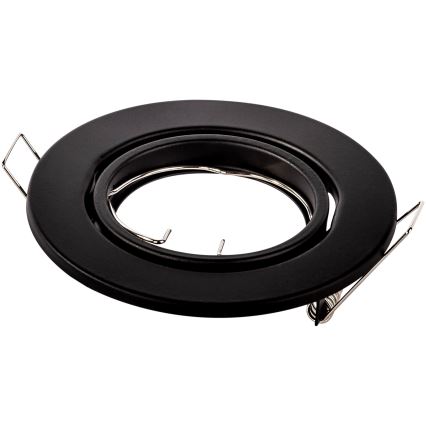 Luminaria empotrada para techo 1xGU10/MR16/10W/230V, Ø 9 cm, negra