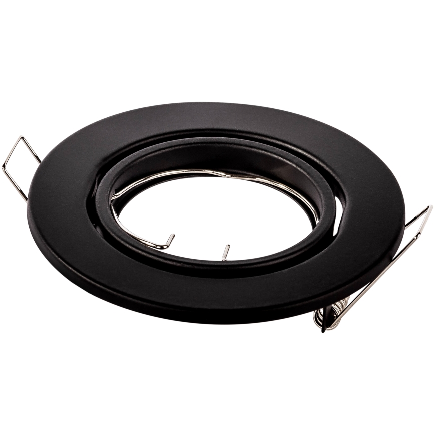 Luminaria empotrada para techo 1xGU10/MR16/10W/230V, Ø 9 cm, negra