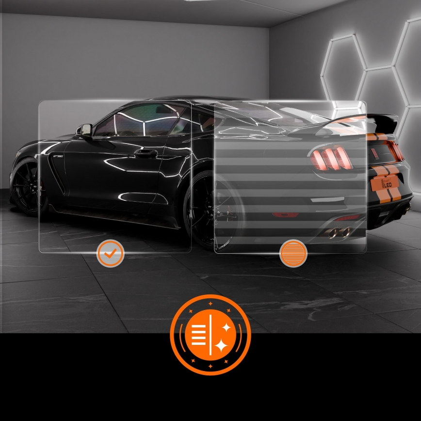 Luminaria de techo LED HEXAGON LED/192W/85-265V 6500K 298x209 cm CRI 90 IP54 blanco