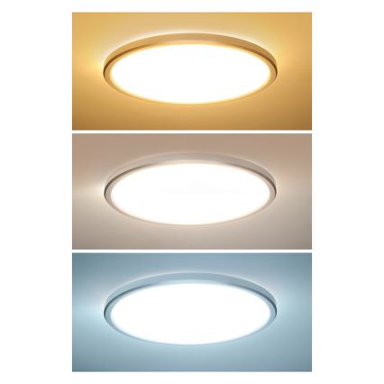 Lámpara de techo LED para baño ACATE LED/18W/230V 3000/4000/6000K Ø 22 cm IP54
