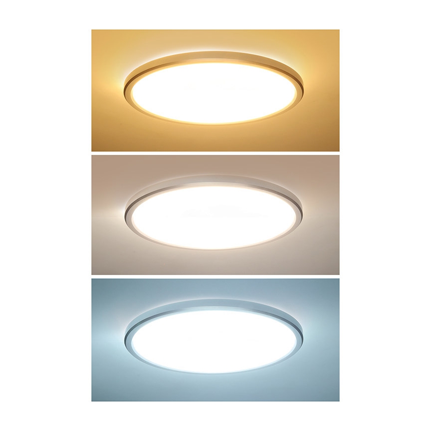 Lámpara de techo LED para baño ACATE LED/18W/230V 3000/4000/6000K Ø 22 cm IP54