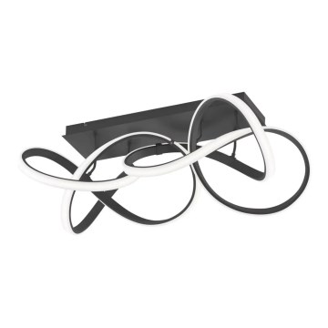 Luminaria LED de techo regulable INDIGO LED/64W/230V negra