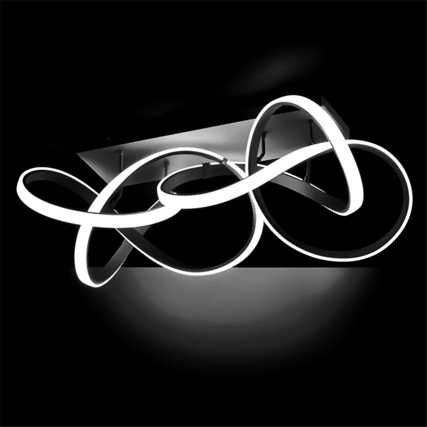 Luminaria LED de techo regulable INDIGO LED/64W/230V negra