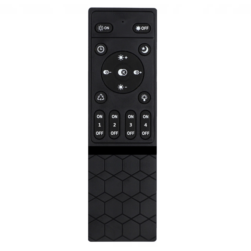 Lámpara de techo LED regulable 30W/230V 3000-6500K negra, Wi-Fi Tuya + mando a distancia