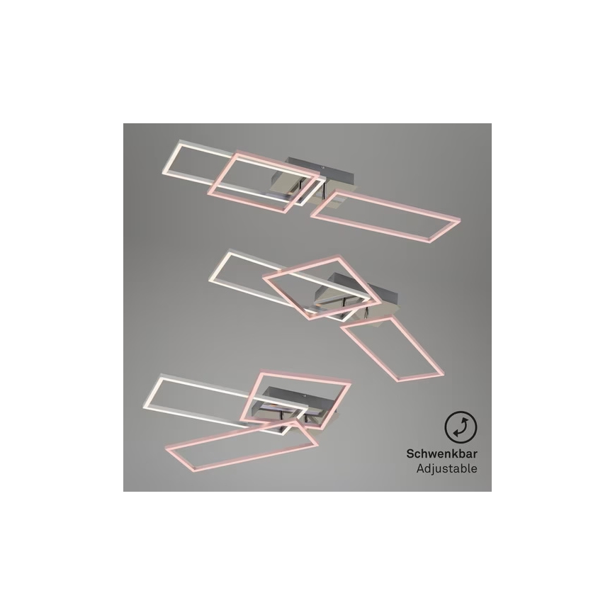 Luminaria LED de techo regulable LED/42W/230V 3000K cromo mate