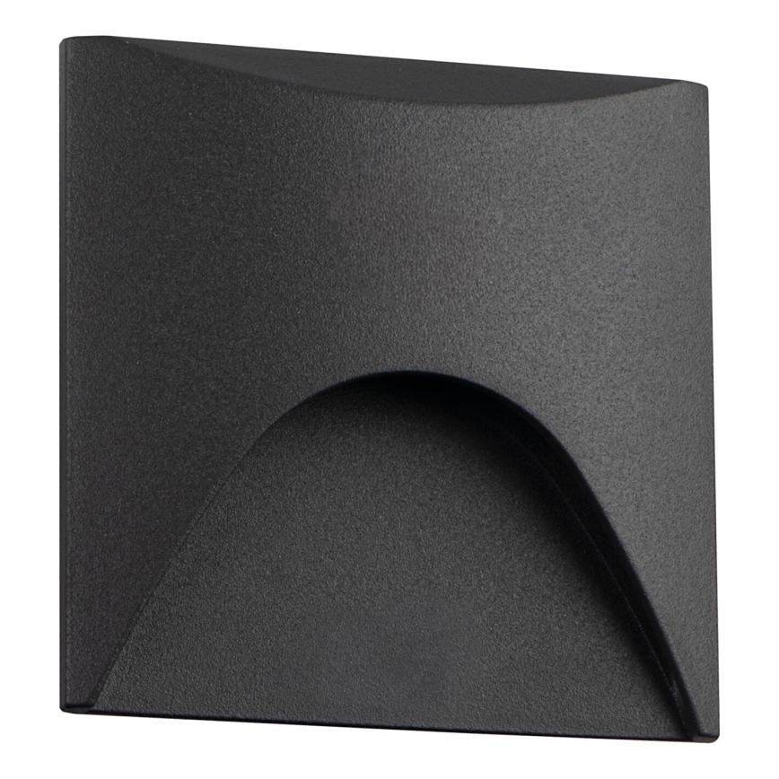 Luminaria LED para escalera EXIN LED/2,5W/230V 4000K IP65 antracita, cuadrada