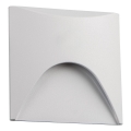 Luminaria LED para escalera EXIN LED/2,5W/230V 4000K IP65 blanca cuadrada