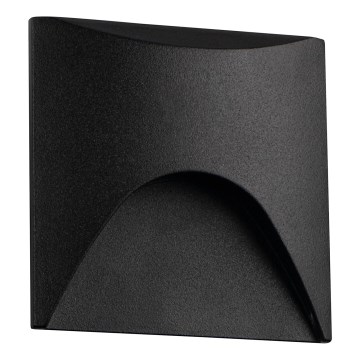 Luminaria LED para escalera EXIN LED/2,5W/230V 4000K IP65 negra, cuadrada