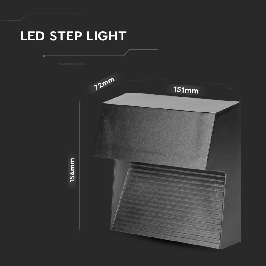 Luminaria LED para escalera LED/3W/230V 4000K IP65