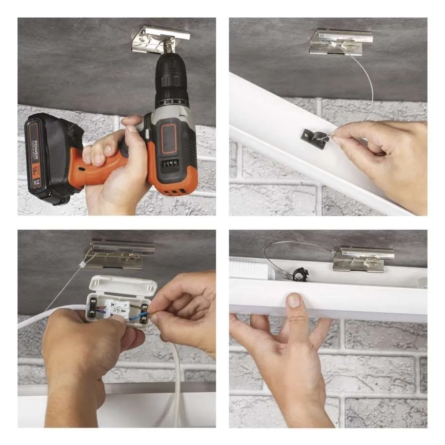 Luminaria LED para montaje bajo mueble LED/40W/230V 4000K 120 cm