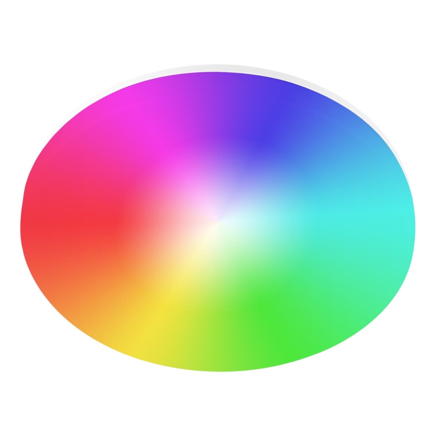 Luminaria LED RGBW regulable de techo para baño LED/24W/230V 3000-6500K diámetro 33 cm IP54 blanco Wi-Fi