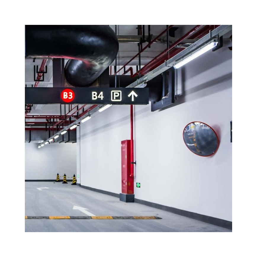 Luminaria tubular LED técnica con módulo de emergencia LED/48W/230V 6500K IP65 2200 mAh 150 cm