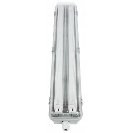 Luminaria LED técnica fluorescente T8 2xG13/10W/230V 6000K 60 cm IP65 blanca