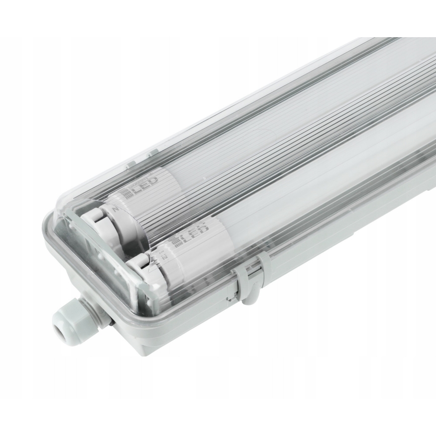 Luminaria LED técnica fluorescente T8 2xG13/10W/230V 6000K 60 cm IP65 blanca