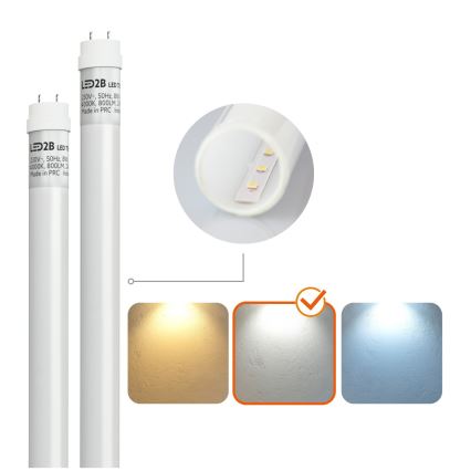 Luminaria técnica LED fluorescente T8 2xG13/18W/230V 4000K IP65