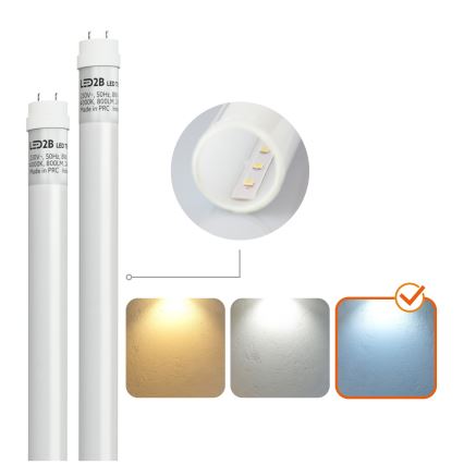 Luminaria técnica LED fluorescente T8 2xG13/18W/230V 6500K IP65