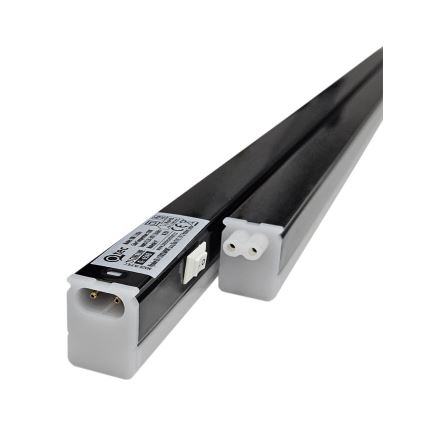 Luminaria LED TUBE para montaje bajo mueble, 18 W/230 V, 120 cm, negro