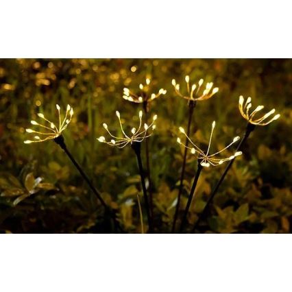 Luminaria solar decorativa LED con sensor LED/1,2V 3000K 73 cm 600 mAh IP44