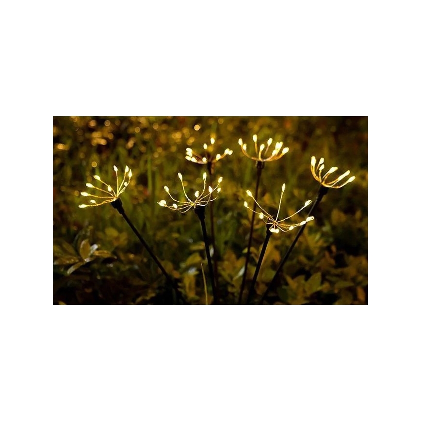 Luminaria solar decorativa LED con sensor LED/1,2V 3000K 73 cm 600 mAh IP44