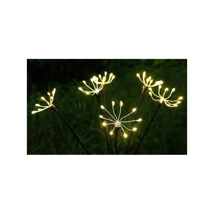 Luminaria solar decorativa LED con sensor LED/1,2V 3000K 73 cm 600 mAh IP44