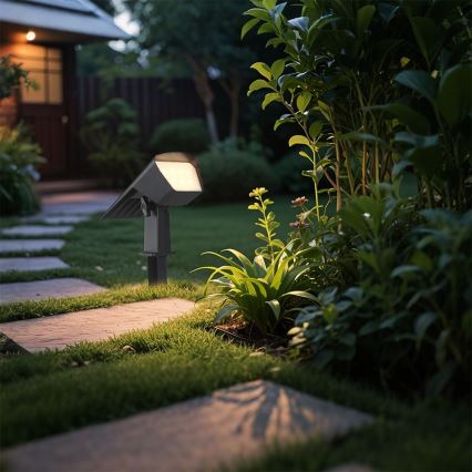 Luminaria solar LED 2 en 1 1,3W/3,7V 3000/4000/6400K IP65 1200 mAh