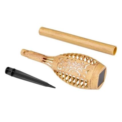 Lámpara solar LED MINISPARK BAMBOO LED/1,8W/5,5V IP44 600 mAh beige