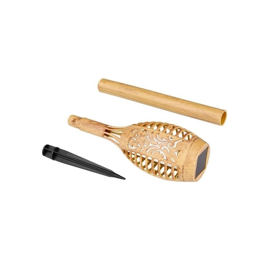 Lámpara solar LED MINISPARK BAMBOO LED/1,8W/5,5V IP44 600 mAh beige