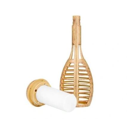 Lámpara solar LED MINISPARK BAMBOO LED/1,8W/5,5V IP44 600 mAh beige