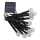 Luminaria solar LED RGB 10 LEDs/1,2 V 300 mAh IP44 negro