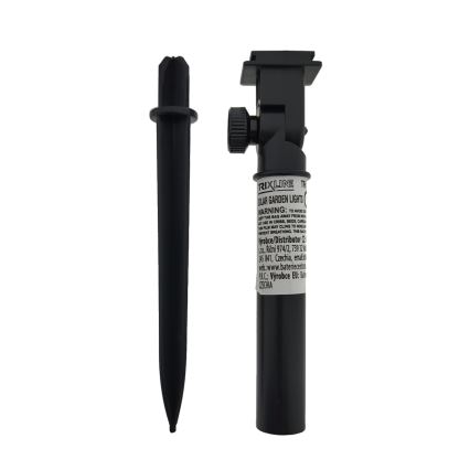 Luminaria solar LED RGB 10 LEDs/1,2 V 300 mAh IP44 negro
