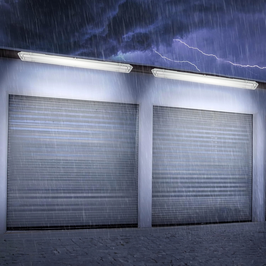 Luminaria técnica fluorescente LED T8 2xG13/20W/230V 6500K 120 cm IP65 blanca