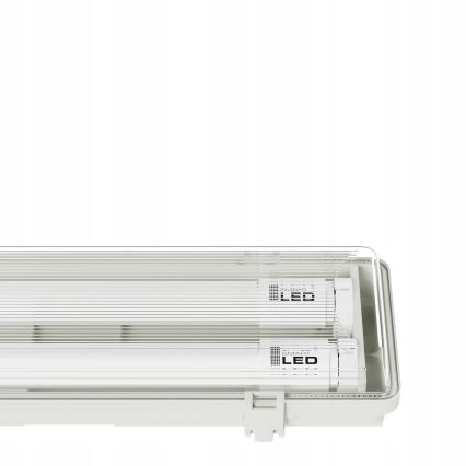 Luminaria técnica fluorescente LED T8 2xG13/20W/230V 6500K 120 cm IP65 blanca